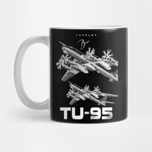 Tupolev TU-95 Heavy Russian Bomber Aircraft Mug